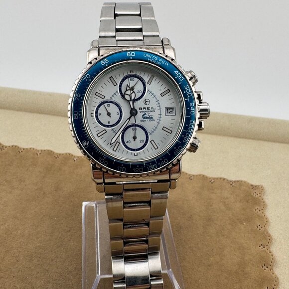 Vintage and Very Rare BREIL Manta 10 ATM Italian Dive Watch New battery - Picture 11 of 11